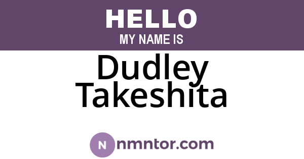 Dudley Takeshita
