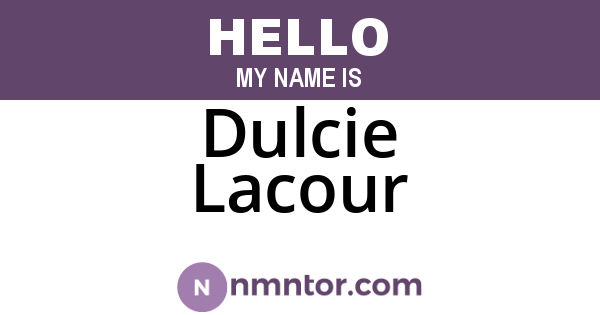 Dulcie Lacour