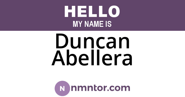 Duncan Abellera
