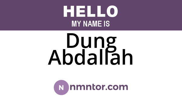Dung Abdallah