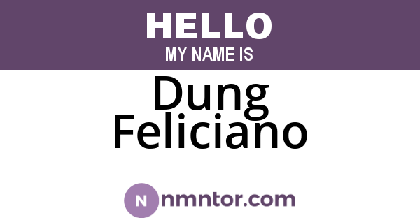 Dung Feliciano