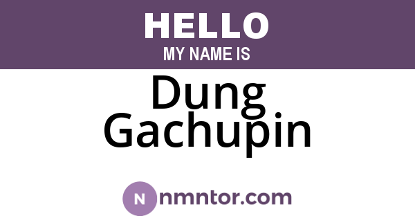 Dung Gachupin