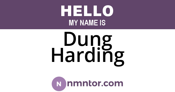 Dung Harding