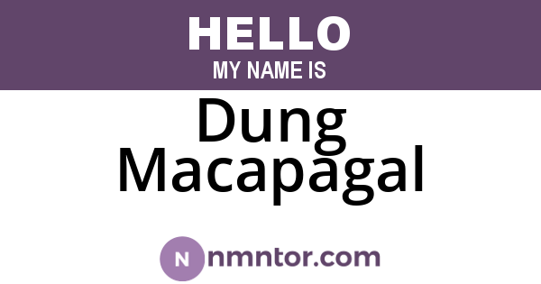 Dung Macapagal