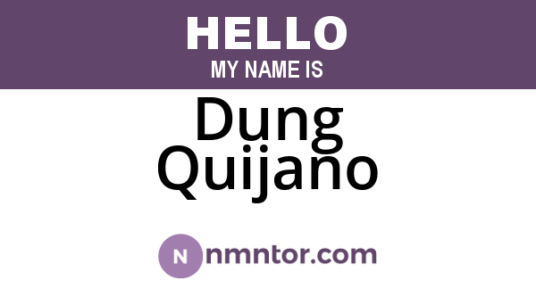 Dung Quijano