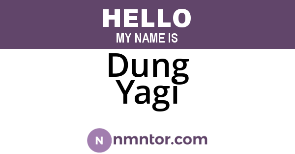 Dung Yagi