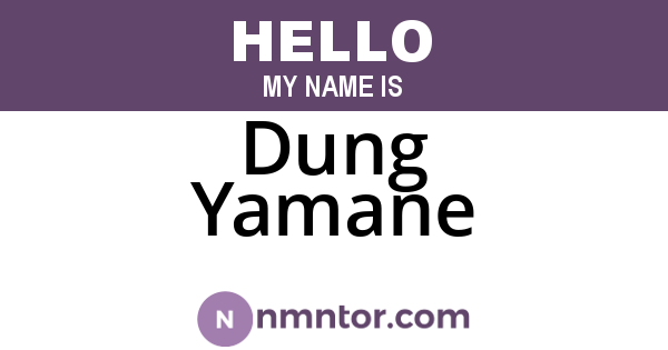 Dung Yamane