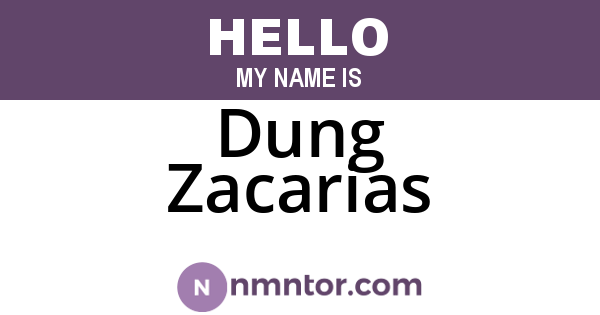Dung Zacarias