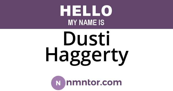Dusti Haggerty