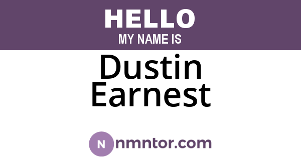 Dustin Earnest