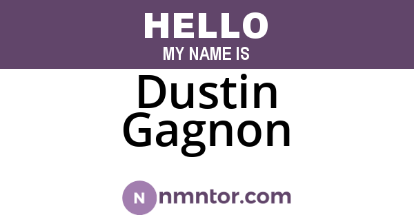 Dustin Gagnon