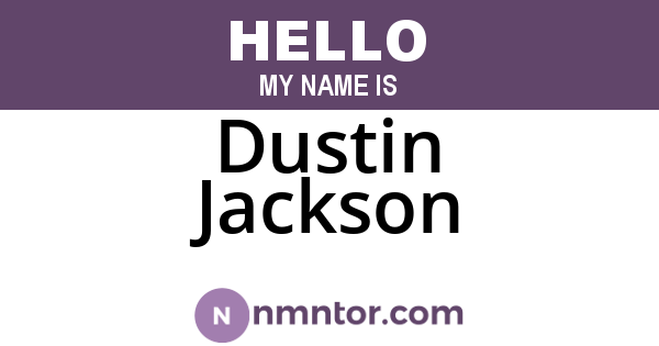 Dustin Jackson