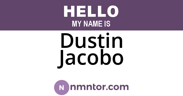 Dustin Jacobo