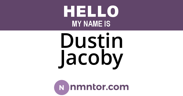 Dustin Jacoby