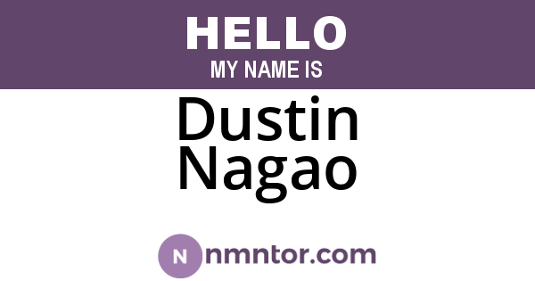 Dustin Nagao