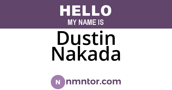 Dustin Nakada
