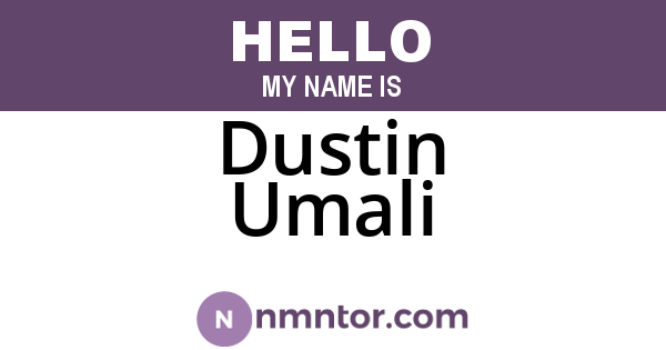 Dustin Umali