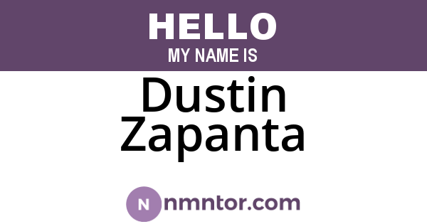Dustin Zapanta