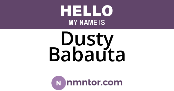 Dusty Babauta