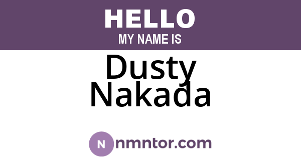 Dusty Nakada