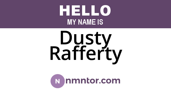 Dusty Rafferty