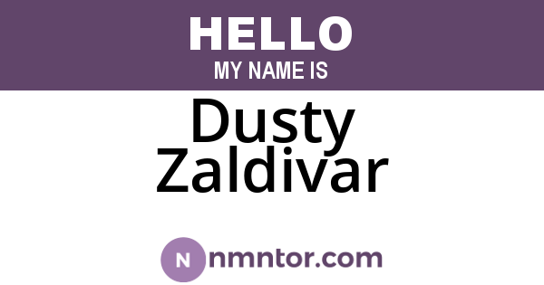 Dusty Zaldivar