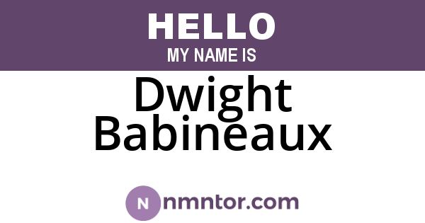 Dwight Babineaux
