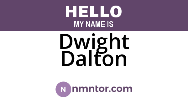 Dwight Dalton
