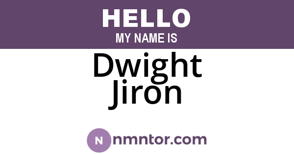 Dwight Jiron