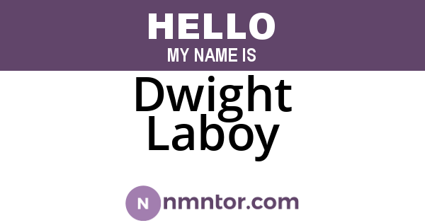 Dwight Laboy