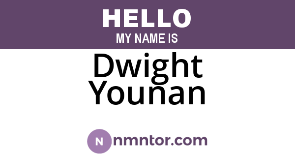 Dwight Younan