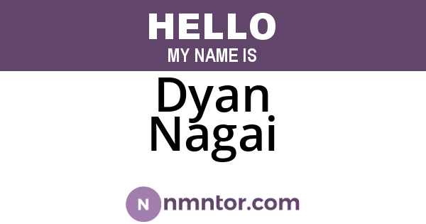 Dyan Nagai