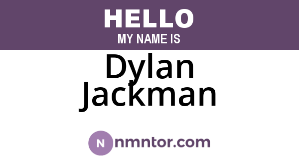 Dylan Jackman