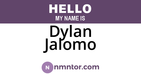Dylan Jalomo