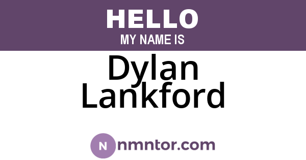 Dylan Lankford