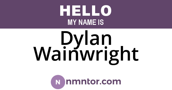 Dylan Wainwright