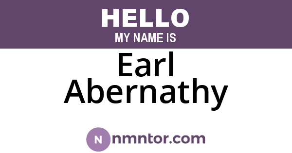 Earl Abernathy