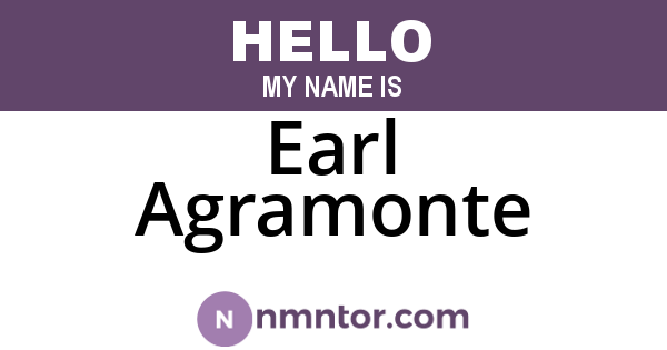 Earl Agramonte