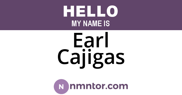 Earl Cajigas