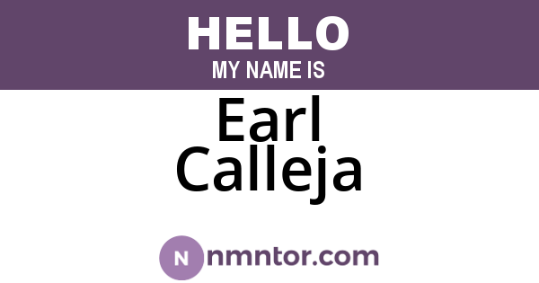 Earl Calleja