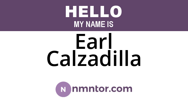 Earl Calzadilla