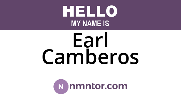 Earl Camberos