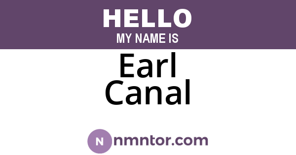 Earl Canal