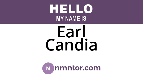 Earl Candia
