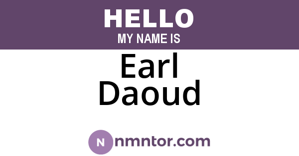 Earl Daoud
