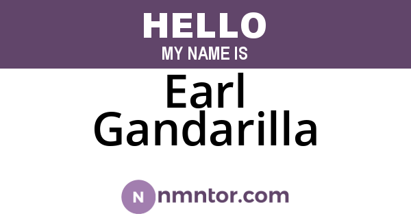 Earl Gandarilla