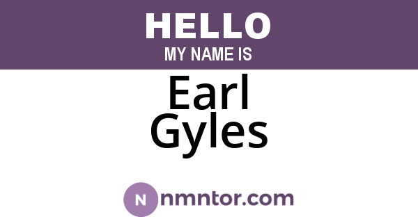 Earl Gyles