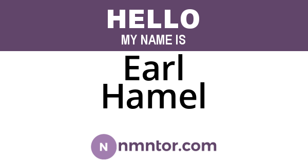 Earl Hamel