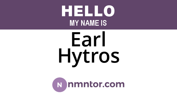 Earl Hytros