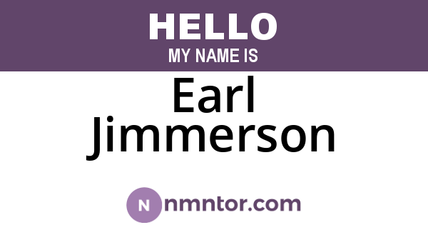 Earl Jimmerson
